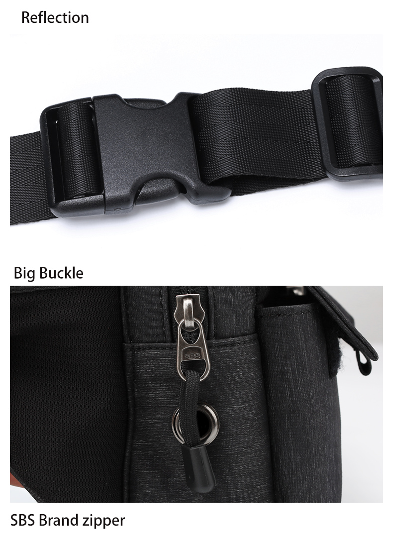 Fashionable Pillow Shape Waterproof Waist Bag For Men OEM & ODM