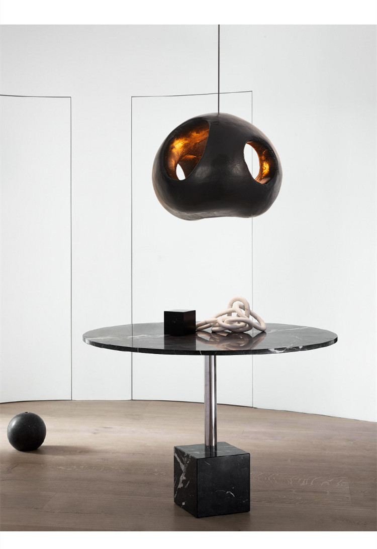 Black Chandelier Designer Black Minimalist Kitchen Island Bedroom Black Pendant Lamp（WH-VP-178)