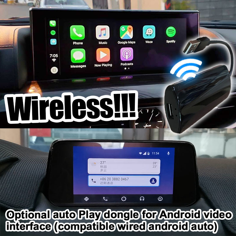 Mustang SYNC 3 Android GPS navigation box WIFI BT Google apps video interface wireless carplay