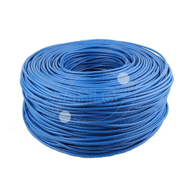 100% Bare Copper Cat5e Lan Cable UTP 4 Pairs Twisted Communication Network PVC Sheath