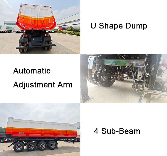 TITAN 4 Axle Hydraulic Tipper Trailer  Tipper Semi Trailer for Sale Near Me