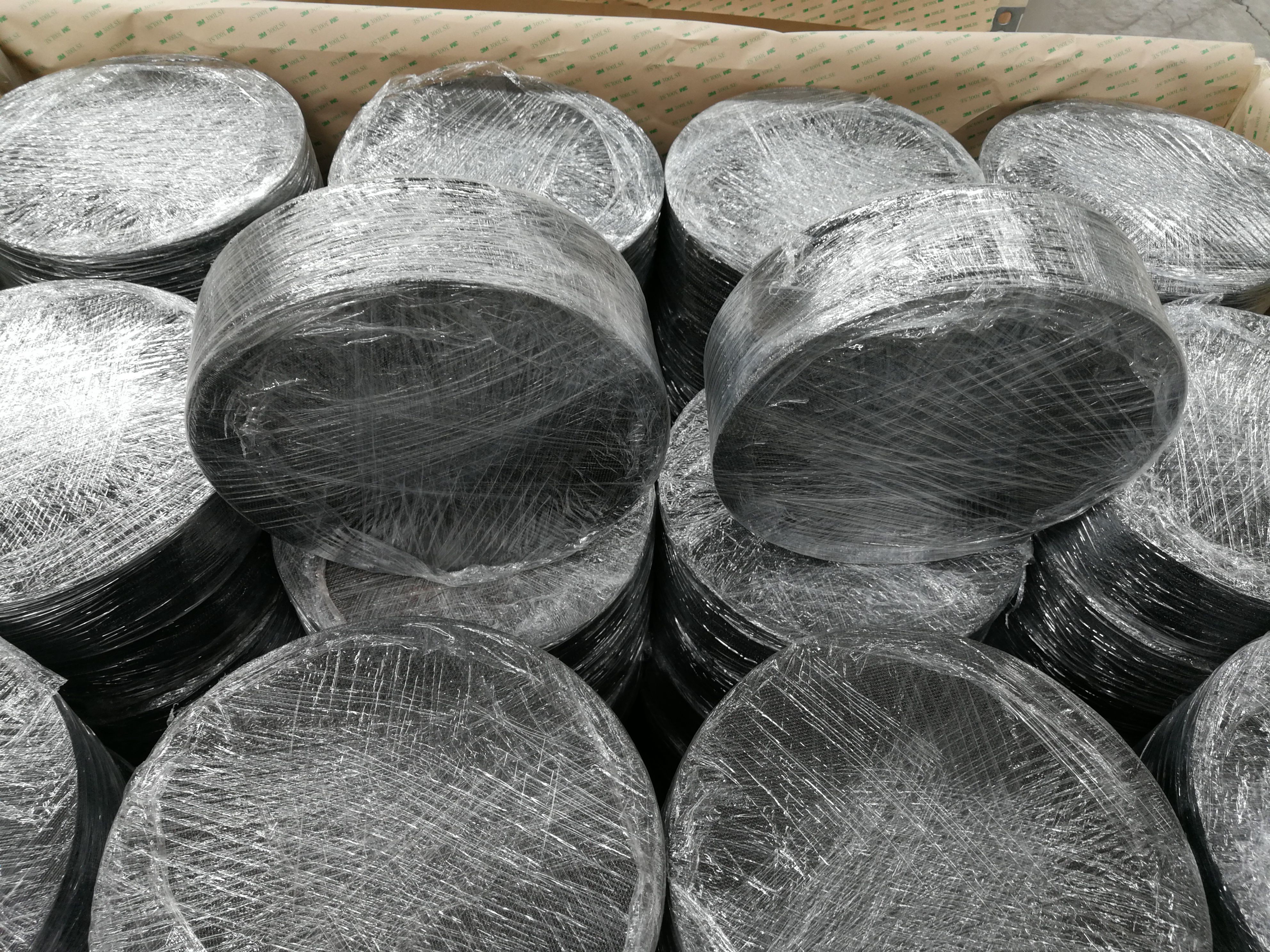 Dutch Weaving 25cm Black Wire Mesh Filter Disc 12x88mesh 24x110mesh