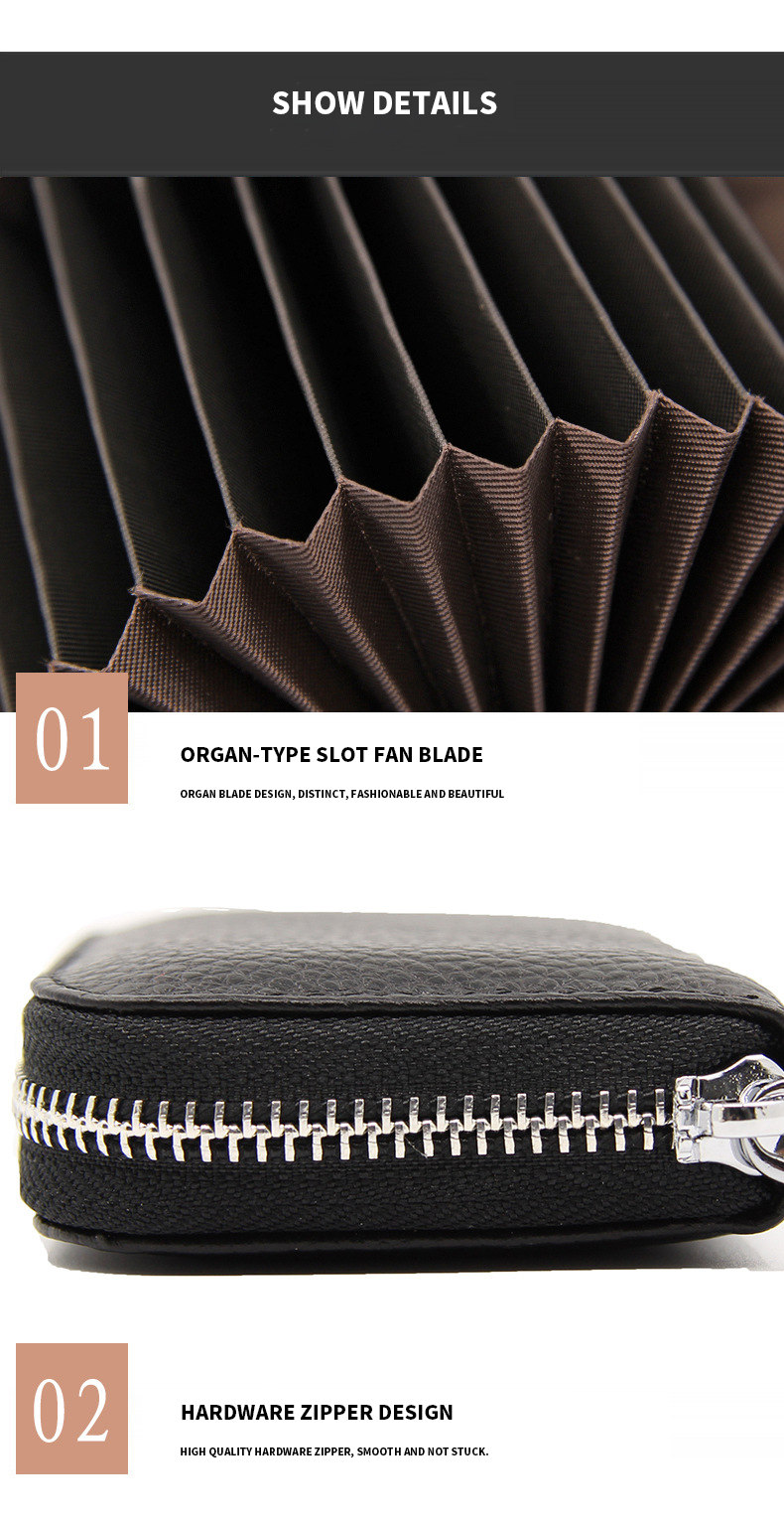Short Genuine Leather Credit Card Holder for Women Advantage of Low MOQ Mix Models