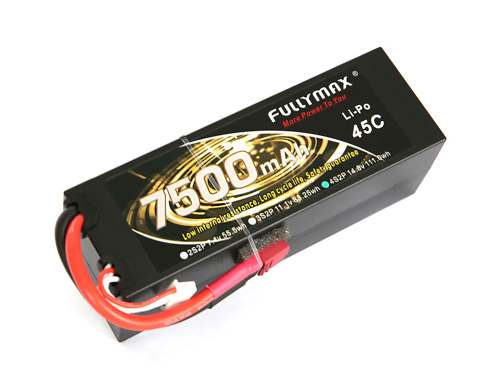 4S Lipo Battery 45C 7500mAh 14.8V Quadcopter Rc Model Boat Batteries