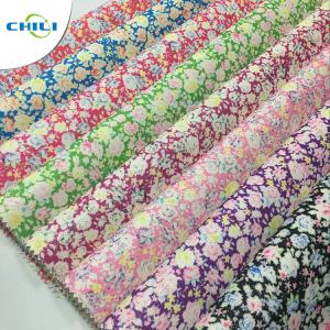 China Embossed Vinyl Leather Fabric , Faux Leather Vinyl Upholstery Fabric Economical wholesale