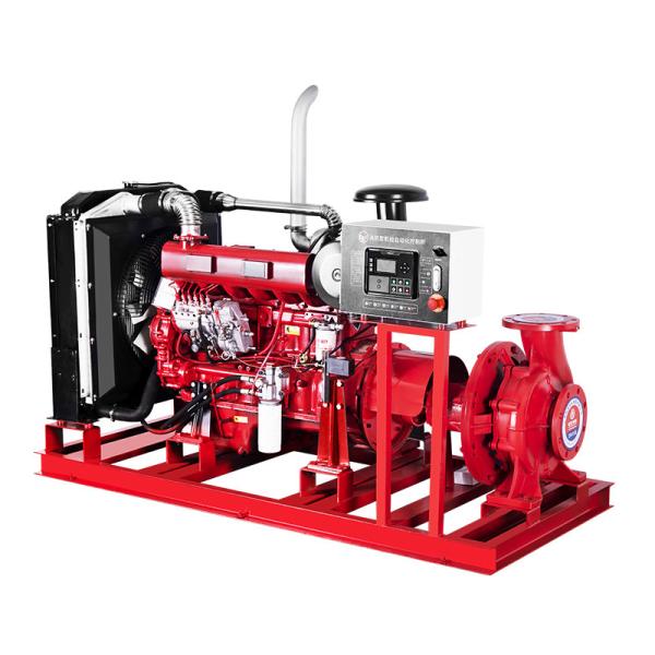 Diesel Engine Fire Pump Set 400GPM 8Bar 4 Cylinder
