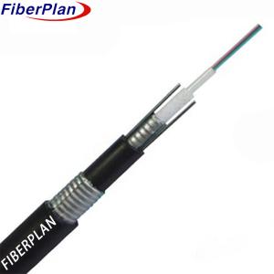 China Flexible Double Steel Tape Armored Outdoor GYXTW53 Fiber Optic Cable 2-24 Core wholesale