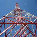 4 Leg Radio Communication Tower Bolted Radio Angle Steel Tower