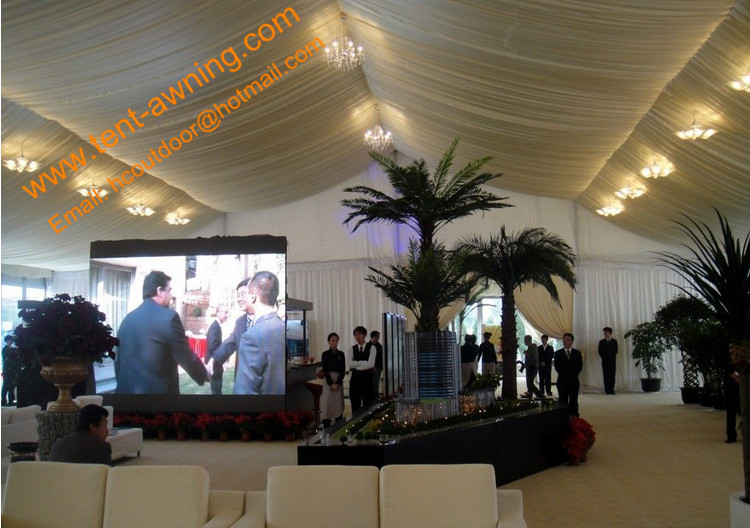 Aluminum PVC Fire Retardant Clear Span Event Party Tent Outdoor Trade Show Marquee