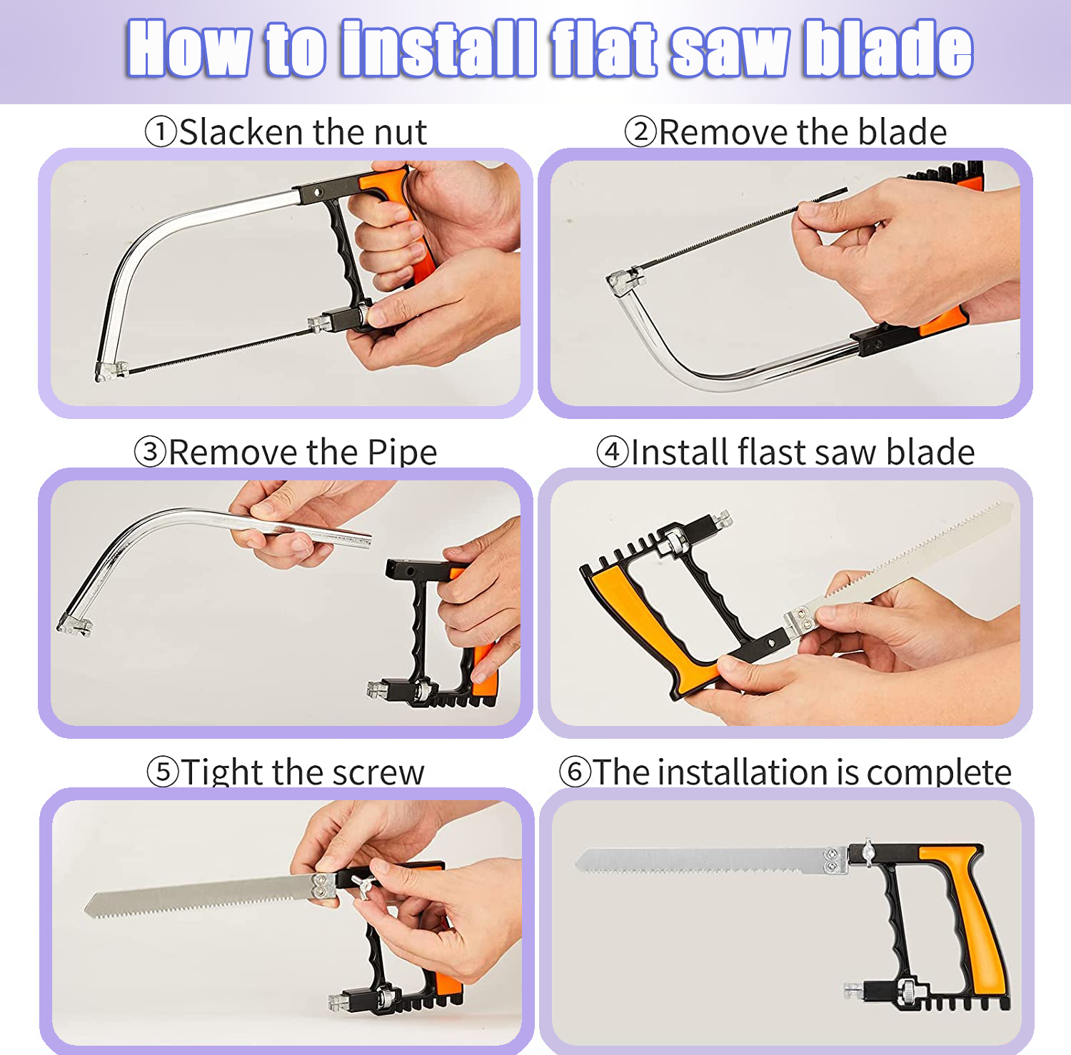 7/12Pcs Multi Functional Mini Saw Steel Saw For Wood Plastic Water Pipe