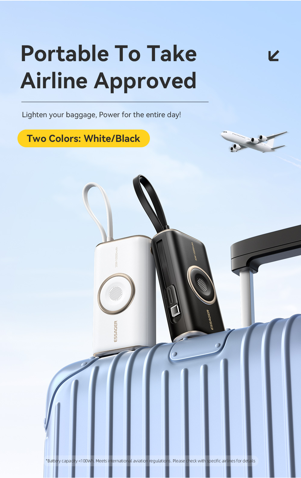 ESSAGER ES-D018 Series Portable Battery Power Bank 10000 Mah