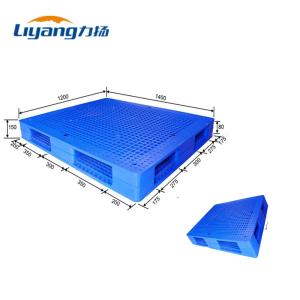 China Blue 1200*1400mm Recycled Plastic Pallets Roto Molded Plastic Pallets wholesale