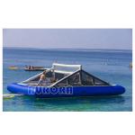 0.9mm PVC Blow Up Water Volleyball Court , Inflatable Volleyball Field CE