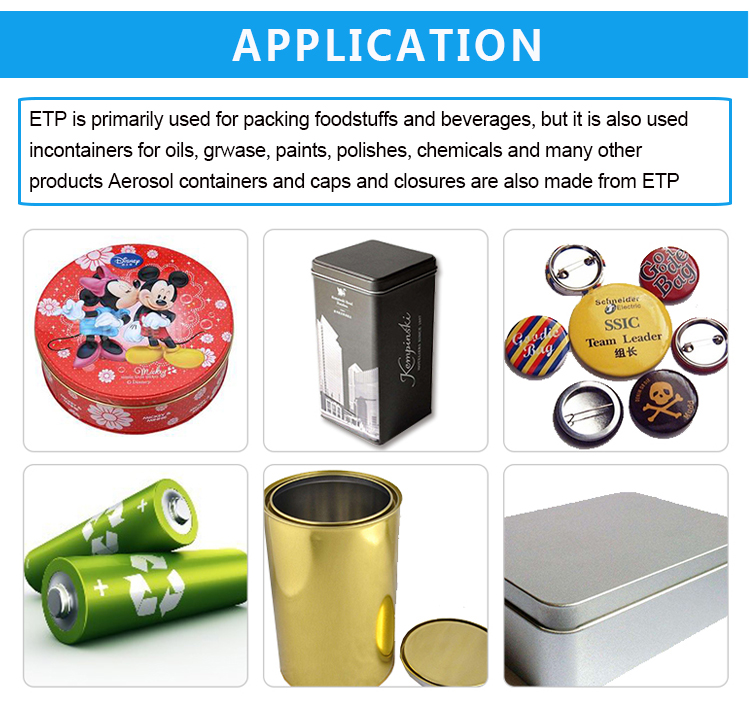 T4 5.6/2.8 tin coating Tin plate/Electrolytic Tinplate /ETP