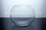 cheap round glass fish tank wholesale, clear glass fish jar