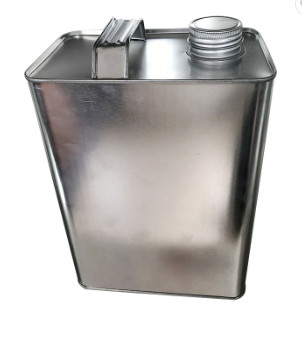 4L Engine Oil Tin Can Metal Handle Lids Square Tin Containers