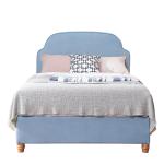 Simple Design Upholstered Wooden Latest Double Hotel Bed