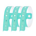 Waterproof PVC Wristbands Personalized Durable Red Event Bracelets