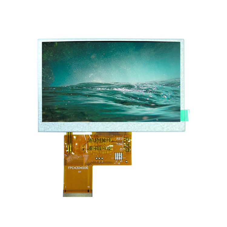 Rohs 24Bit RGB 0.5mm Pin pitch 4.3" TFT LCD Display