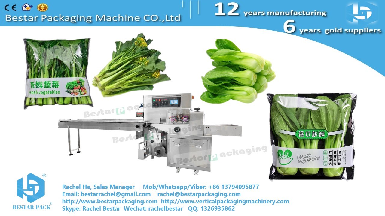 Bestar horizontal packing machine for vegetables