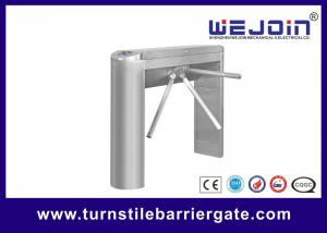 China Waist High Pedestrian Access Control Turnstile Gate 304 Stainless Steel 50W 220V wholesale
