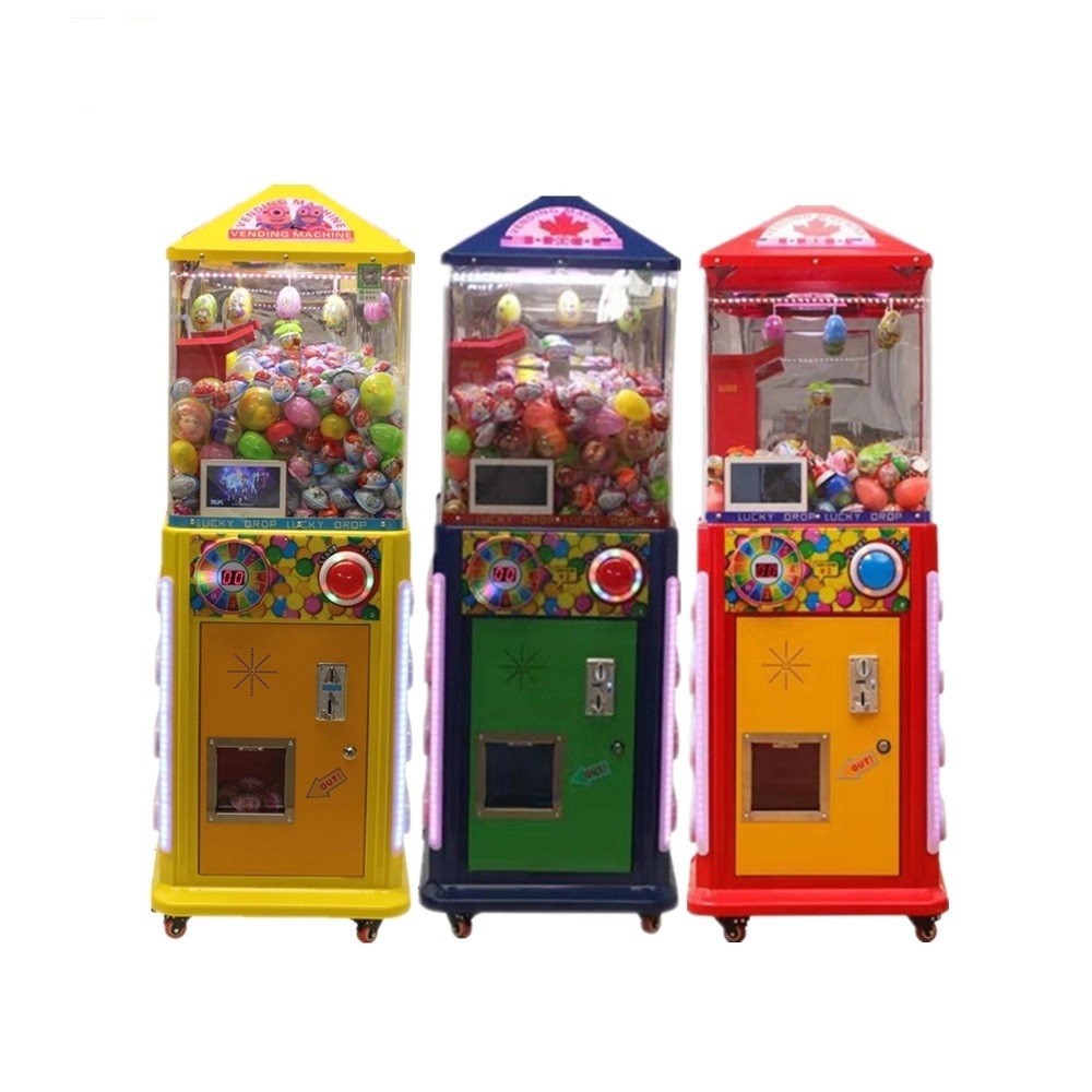Kiddy Lollipop Sugar Candy Prize Snack Vending Game / Coin Pusher Arcade Machine