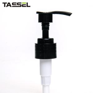 China 20/410 Black Ribbed Lotion Pump Top Lid 20mm 24mm 28mm wholesale