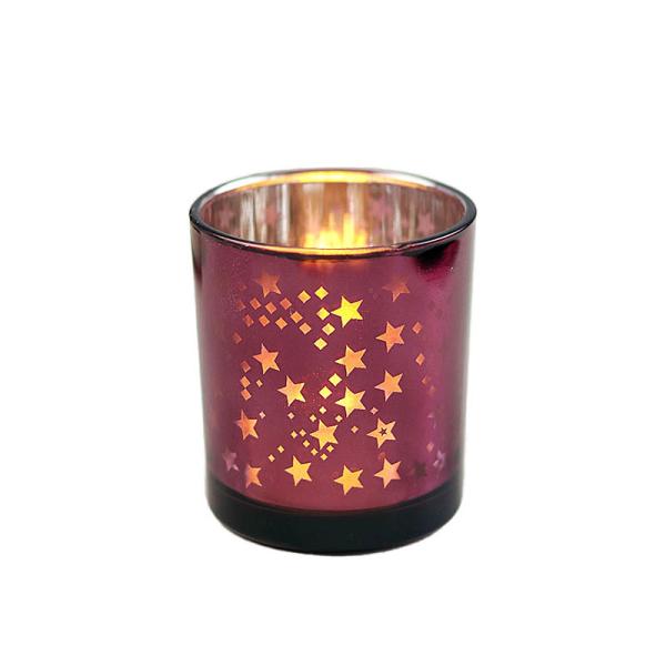 B2B Electroplated Christmas Candle Jars: Bulk Order, Custom Design, Shatter-Resistant for Candle Brands