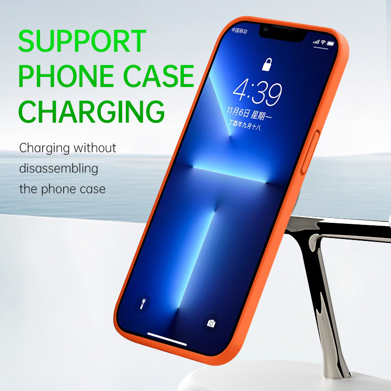 T256 Magnetic Wireless Charger with LED Night Light and Touch Switch Charging Distance 8mm