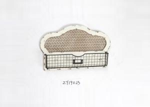 China Country Iron Wire Metal Handcrafted Wooden Crate Basket wholesale
