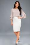 Guangzhou Ladies Clothing Three Quarter Tiered Sleeves Top