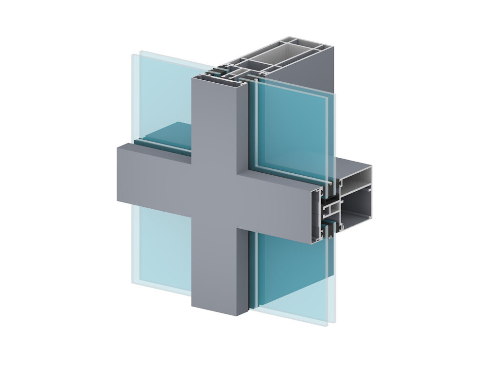 Modern Design Aluminium Curtain Wall Profile Aluminum Structural Extrusions