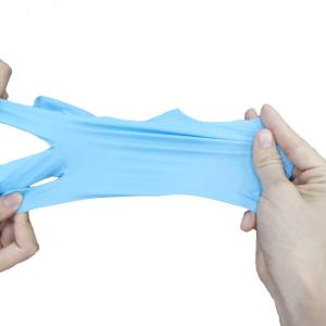 China Hospital Nitrile Coated 23CM Disposable Exam Gloves wholesale