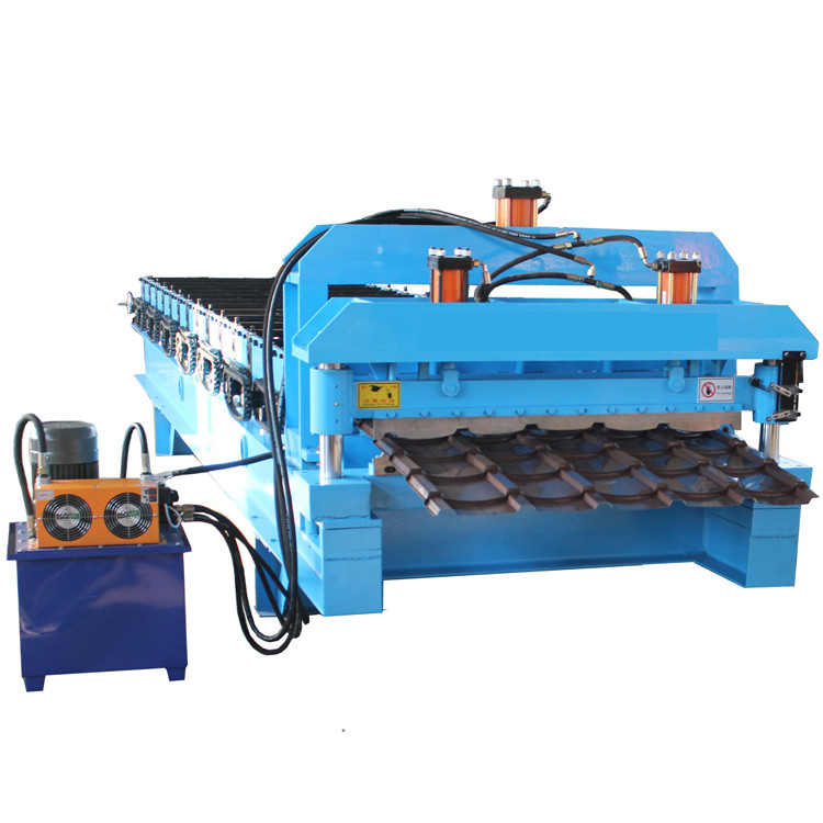 Ppgi Glazed Tile Step Tile Roll Forming Machine Color Steel Roof Making Machine