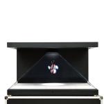 42" 3D Holographic Display Pyramid 3D Holo Screen Sheet Metal