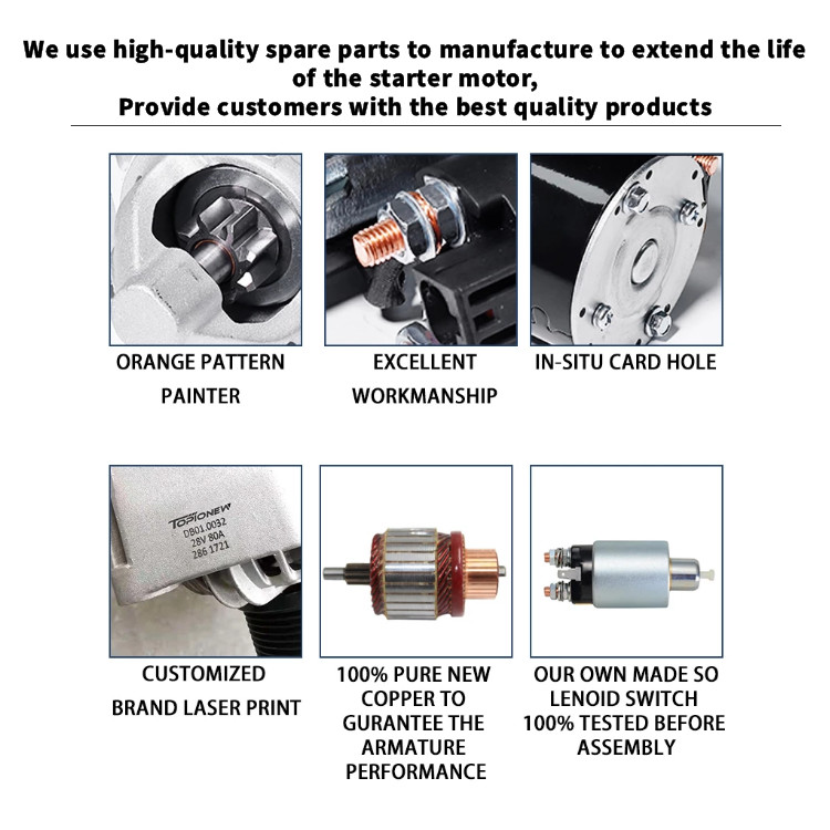 Carter CAT Excavator Starter Motor IS1294 3826587 Perkins Engine C4.4 24V 10T 5.5KW