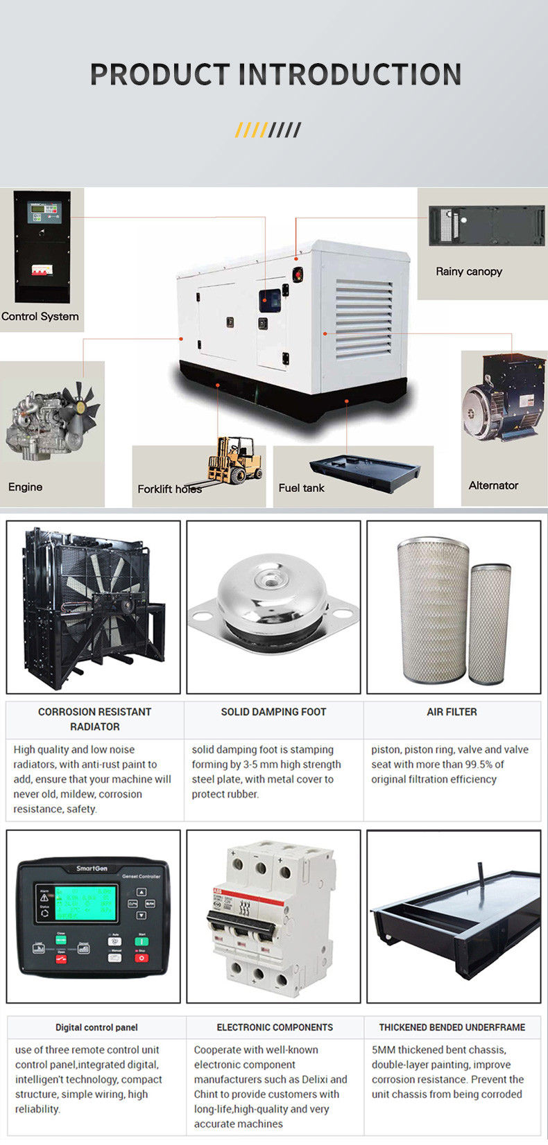 100kva 80kw Silent Type Generator Weatherproof Water Cooled Durable