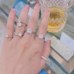 Wedding Moissanite Diamond Ring 925 Sterling Silver Cubic Zirconia Band Ring