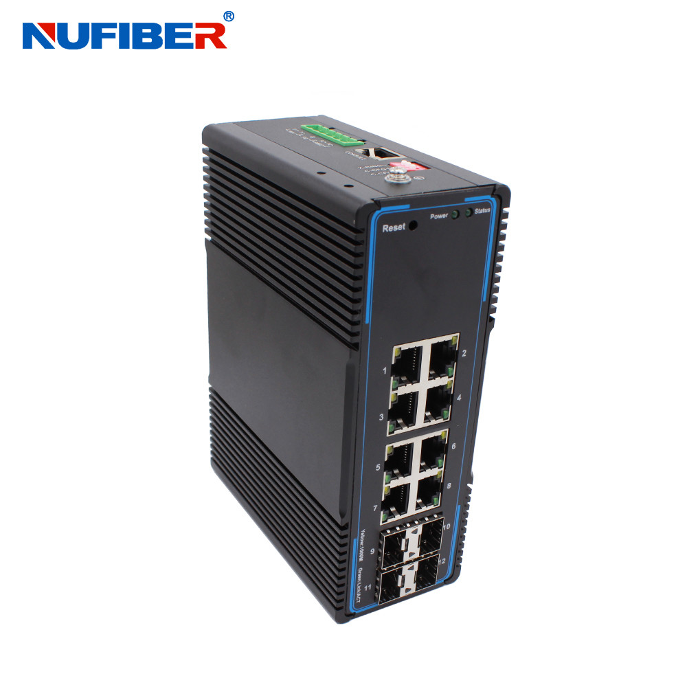 4ports Industrial Ethernet Managed Switch with SFP Slot RJ45 DIN-rail Type Managed Industrial Switch