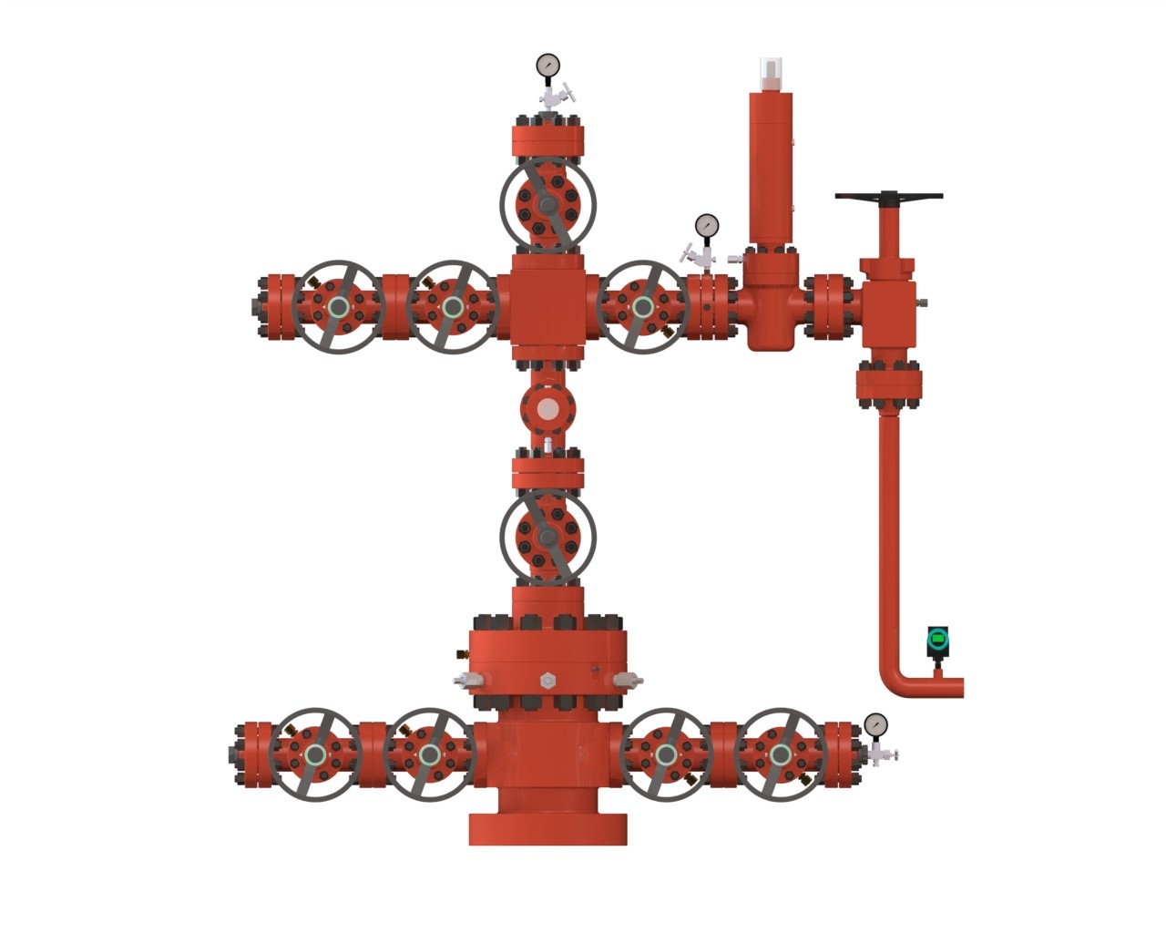 AA-HH Oil Gas Wellhead Equipment Tubing Head Christmas Tree
