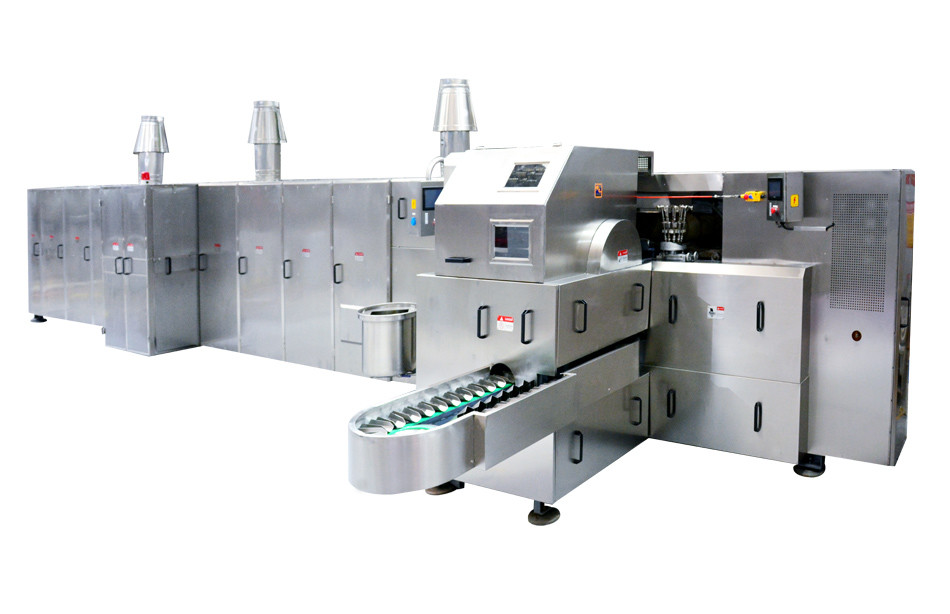 380V Ice Cream Cone Baking Machine with Double Layered Panel Door