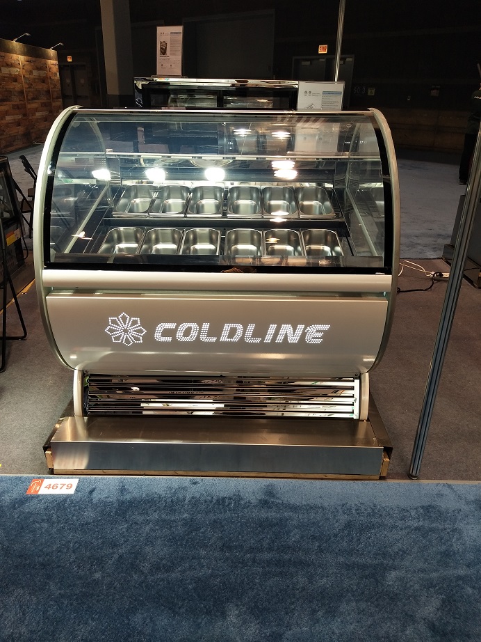 7.5 AMPS Glass Top Ice Cream Showcase Display Freezer 1000L