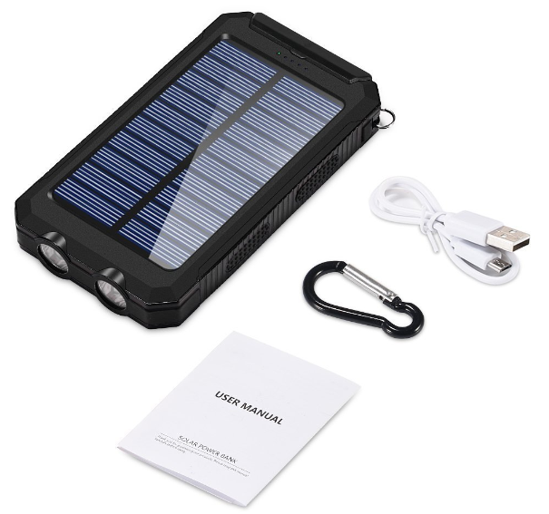 OEM ODM Solar Powered Power Bank 10000mah Solar Powerbank With Li-Polymer Battery