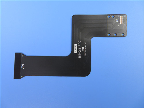 4 Layer 0.3mm Flexible PCB Board With Black Mask