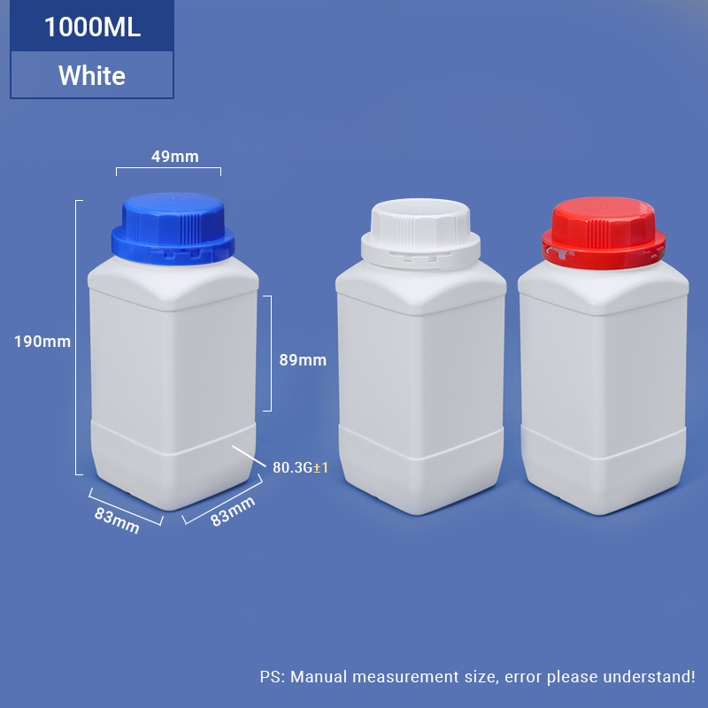 Eco Friendly HDPE Plastic Containers Bulk Bottles 250ml 500ml 1000ml
