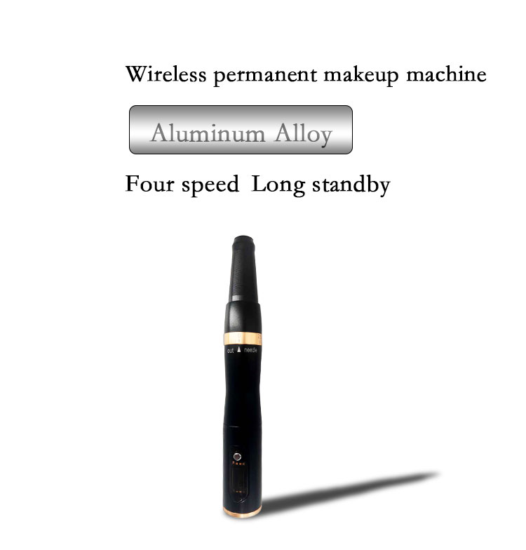 Low Noise Permanent Makeup Tattoo Pen Wireless Operation 4 Speeds For Eyebrow Eyeline , Lips