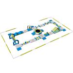 Kids Floating Inflatable Water Park / Inflatable Aqua Splash Park For Shallow