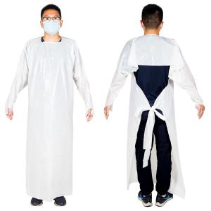 China Waterproof Protective Safety PE Non Medical Isolation Surgical Gown ​ wholesale