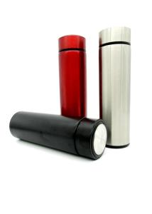 China Red Green Pink Thermos Water Bottle Small Capacity Temperature Display wholesale
