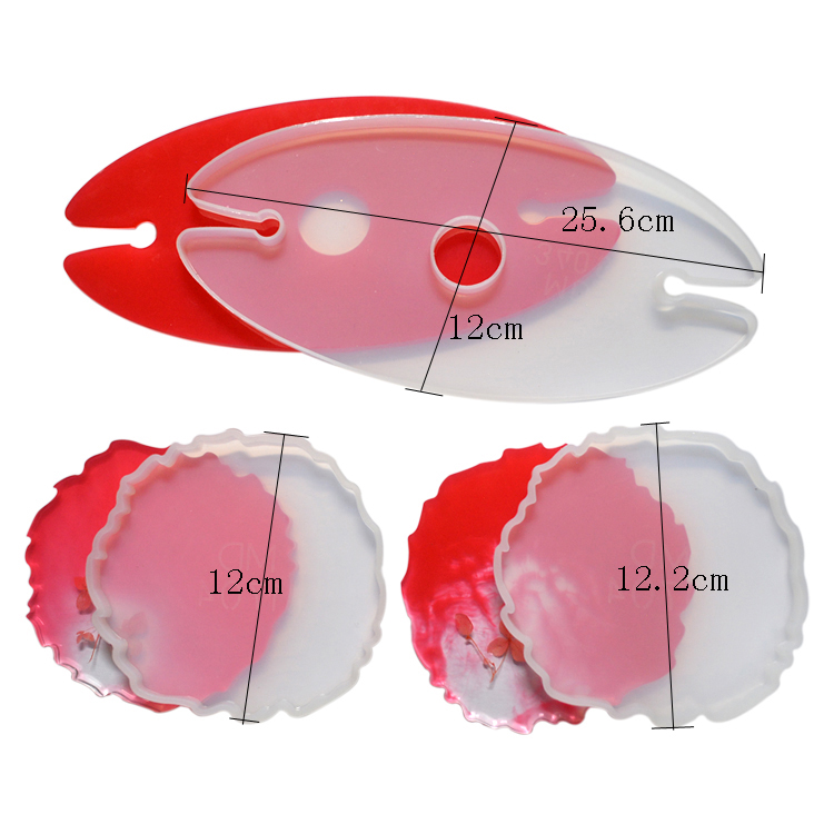 DIY Craft Silicone Resin Mold Epoxy Irregular Wave Shape Eco Friendly Stocked